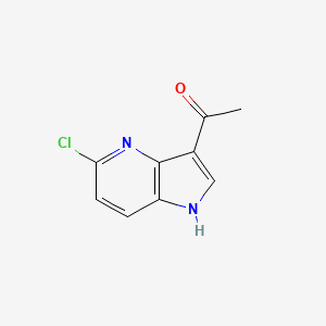 1-(5-Chloro-1H-pyrrolo[3,2-b]pyridin-3-yl)ethan-1-one chemical structure (CAS 1260384-24-4)