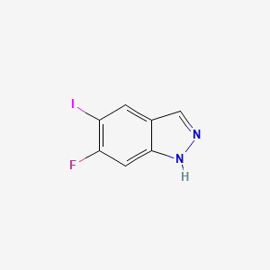 6-Fluoro-5-iodo-1H-indazole chemical structure (CAS 1260384-77-7)