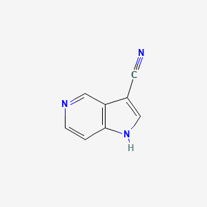 1H-Pyrrolo[3,2-c]pyridine-3-carbonitrile chemical structure (CAS 1260385-57-6)