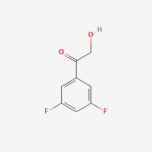 1-(3,5-Difluorophenyl)-2-hydroxyethanone chemical structure (CAS 1260403-62-0)