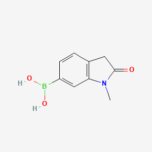 (1-Methyl-2-oxoindolin-6-yl)boronic acid chemical structure (CAS 1260433-35-9)
