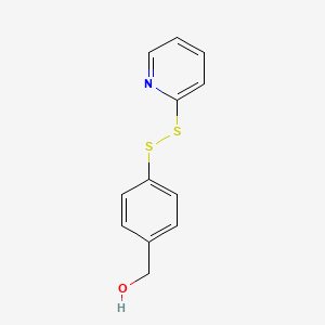(4-(Pyridin-2-yldisulfanyl)phenyl)methanol chemical structure (CAS 126049-37-4)