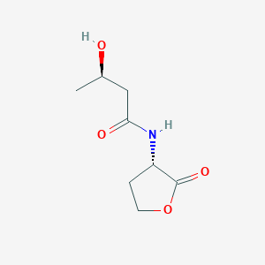 (R)-3-Hydroxy-N-((S)-2-oxotetrahydrofuran-3-yl)butanamide chemical structure (CAS 126049-72-7)