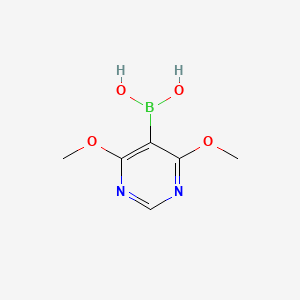 (4,6-Dimethoxypyrimidin-5-yl)boronic acid chemical structure (CAS 1260518-73-7)