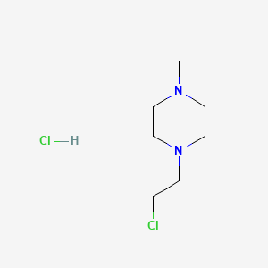 1-(2-Chloroethyl)-4-methylpiperazine hydrochloride chemical structure (CAS 126055-32-1)