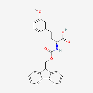 Fmoc-3-methoxy-L-homophenylalanine chemical structure (CAS 1260610-23-8)