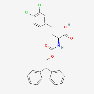 Fmoc-3,4-dichloro-L-homophenylalanine chemical structure (CAS 1260616-12-3)