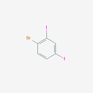 1-Bromo-2,4-diiodobenzene chemical structure (CAS 126063-04-5)