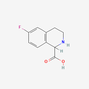 6-Fluoro-1,2,3,4-tetrahydroisoquinoline-1-carboxylic acid chemical structure (CAS 1260641-86-8)