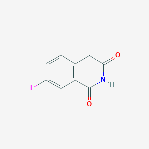 7-Iodoisoquinoline-1,3(2H,4H)-dione chemical structure (CAS 1260649-46-4)