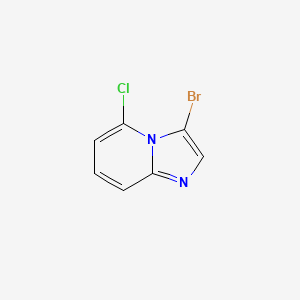 3-Bromo-5-chloroimidazo[1,2-a]pyridine chemical structure (CAS 1260656-94-7)