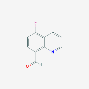 5-Fluoroquinoline-8-carbaldehyde chemical structure (CAS 1260657-31-5)
