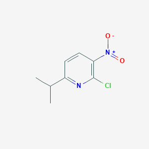 2-Chloro-6-isopropyl-3-nitropyridine chemical structure (CAS 1260663-62-4)