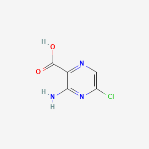 3-Amino-5-chloropyrazine-2-carboxylic acid chemical structure (CAS 1260663-68-0)