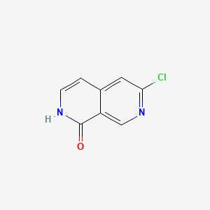 6-Chloro-2,7-naphthyridin-1(2H)-one chemical structure (CAS 1260663-93-1)