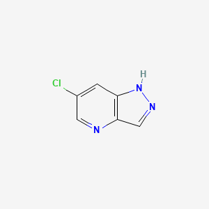 6-Chloro-1H-pyrazolo[4,3-b]pyridine chemical structure (CAS 1260670-01-6)