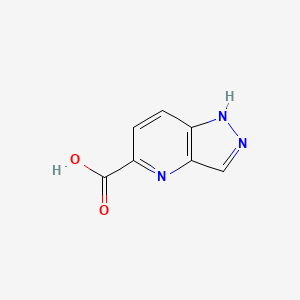 1H-Pyrazolo[4,3-b]pyridine-5-carboxylic acid chemical structure (CAS 1260670-03-8)