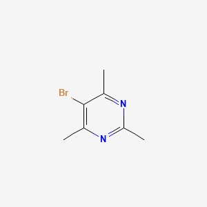 5-Bromo-2,4,6-trimethylpyrimidine chemical structure (CAS 1260671-15-5)