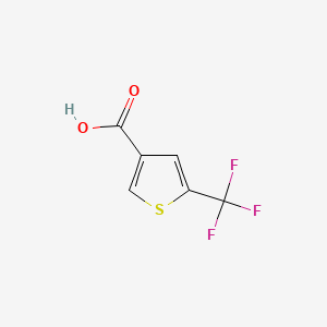 5-(Trifluoromethyl)thiophene-3-carboxylic acid chemical structure (CAS 1260671-29-1)