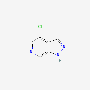 4-Chloro-1H-pyrazolo[3,4-c]pyridine chemical structure (CAS 1260671-36-0)