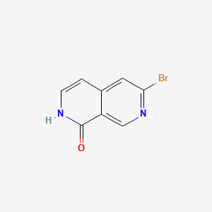 6-Bromo-2,7-naphthyridin-1(2H)-one chemical structure (CAS 1260671-39-3)