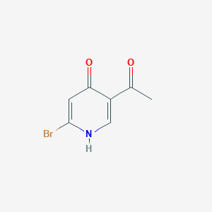 1-(6-Bromo-4-hydroxypyridin-3-yl)ethanone chemical structure (CAS 1260672-38-5)