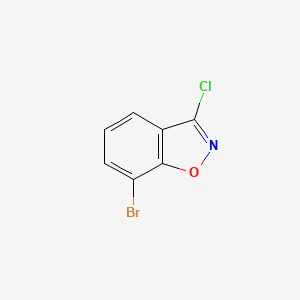 7-Bromo-3-chlorobenzo[d]isoxazole chemical structure (CAS 1260677-07-3)