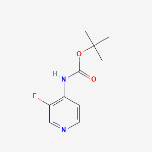 tert-Butyl (3-fluoropyridin-4-yl)carbamate chemical structure (CAS 1260683-20-2)