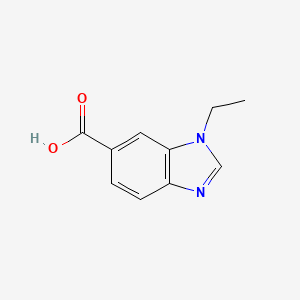 1-Ethyl-1H-benzo[d]imidazole-6-carboxylic acid chemical structure (CAS 1260759-94-1)