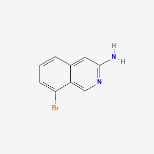 8-Bromoisoquinolin-3-amine chemical structure (CAS 1260760-06-2)