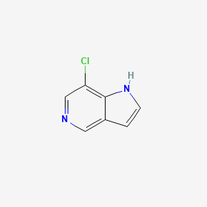 7-Chloro-1H-pyrrolo[3,2-c]pyridine chemical structure (CAS 1260771-44-5)