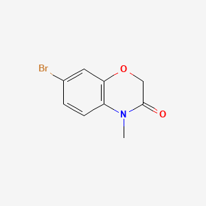 7-Bromo-4-methyl-2H-benzo[b][1,4]oxazin-3(4H)-one chemical structure (CAS 1260778-66-2)