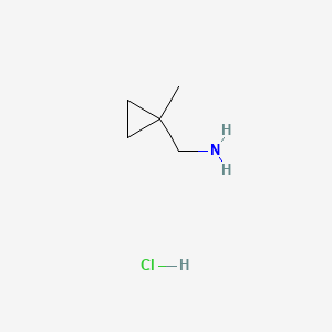 (1-Methylcyclopropyl)methanamine hydrochloride chemical structure (CAS 1260779-19-8)