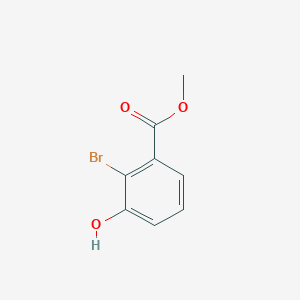 Methyl 2-bromo-3-hydroxybenzoate chemical structure (CAS 1260783-82-1)