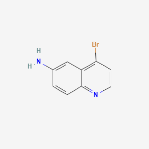 4-Bromoquinolin-6-amine chemical structure (CAS 1260785-25-8)
