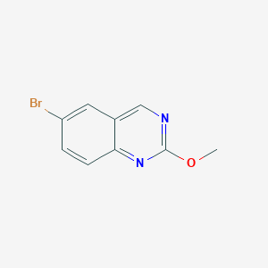 6-Bromo-2-methoxyquinazoline chemical structure (CAS 1260785-32-7)