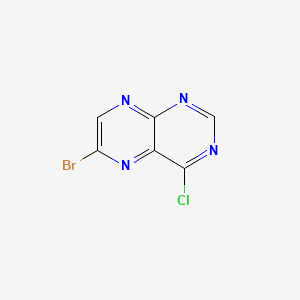 6-Bromo-4-chloropteridine chemical structure (CAS 1260787-67-4)