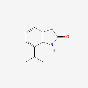 7-isopropylindolin-2-one chemical structure (CAS 1260788-68-8)
