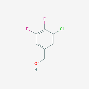 (3-Chloro-4,5-difluorophenyl)methanol chemical structure (CAS 1260790-50-8)