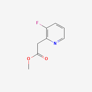 Methyl 2-(3-fluoropyridin-2-yl)acetate chemical structure (CAS 1260791-92-1)
