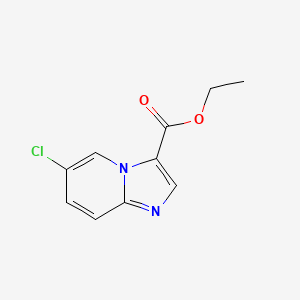 Ethyl 6-chloroimidazo[1,2-a]pyridine-3-carboxylate chemical structure (CAS 1260797-60-1)