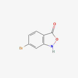 6-Bromobenzo[c]isoxazol-3(1H)-one chemical structure (CAS 1260799-00-5)