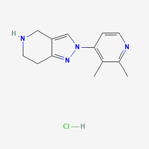 2-(2,3-Dimethylpyridin-4-yl)-4,5,6,7-tetrahydro-2H-pyrazolo[4,3-c]pyridine hydrochloride chemical structure (CAS 1260802-93-4)