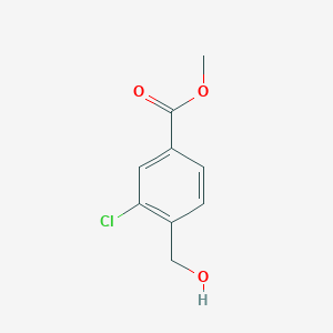 Methyl 3-chloro-4-(hydroxymethyl)benzoate chemical structure (CAS 1260809-99-1)