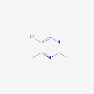 5-Chloro-2-iodo-4-methylpyrimidine chemical structure (CAS 1260810-52-3)
