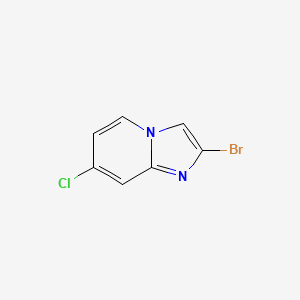 2-Bromo-7-chloroimidazo[1,2-a]pyridine chemical structure (CAS 1260825-69-1)