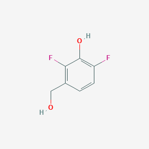 2,6-Difluoro-3-(hydroxymethyl)phenol chemical structure (CAS 1260826-91-2)