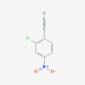 2-Chloro-1-ethynyl-4-nitrobenzene chemical structure (CAS 1260829-25-1)