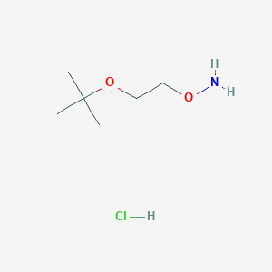 O-(2-tert-Butoxy-ethyl)-hydroxylamine hydrochloride chemical structure (CAS 1260836-58-5)