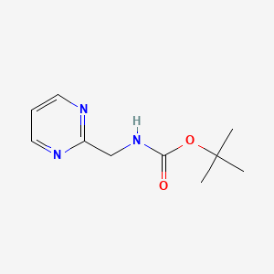 tert-Butyl (pyrimidin-2-ylmethyl)carbamate chemical structure (CAS 1260843-26-2)